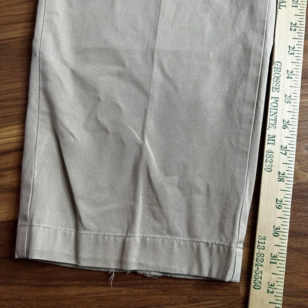 Vintage Polo Ralph Lauren Andrew Pants Mens 34x32 Khaki Chino Preppy Pleated